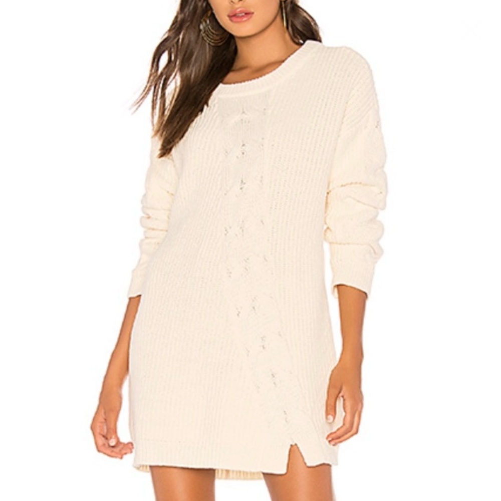 Tularosa Austin Cable Knit Sweater Dress